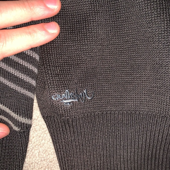 brown quiksilver zip up hoodie - Picture 3 of 5